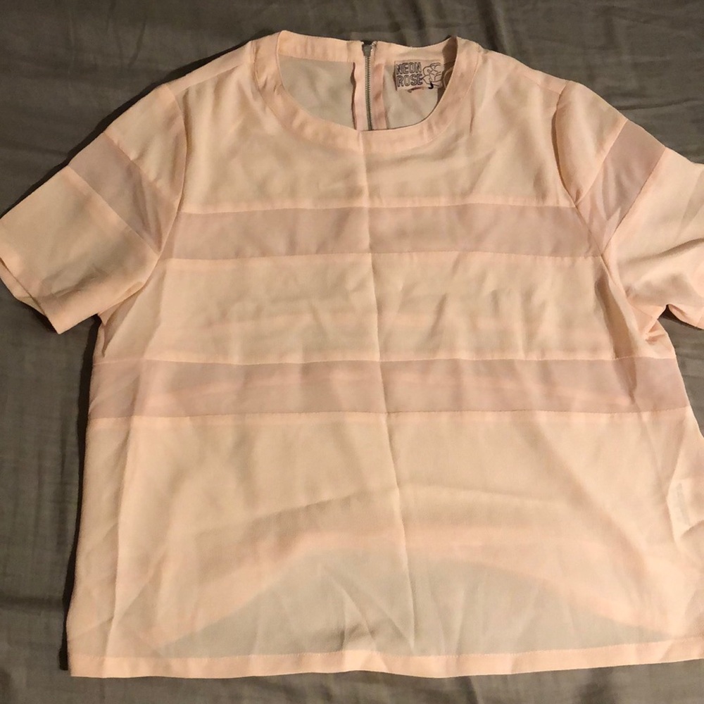 Neon Rose light pink top sz 14
